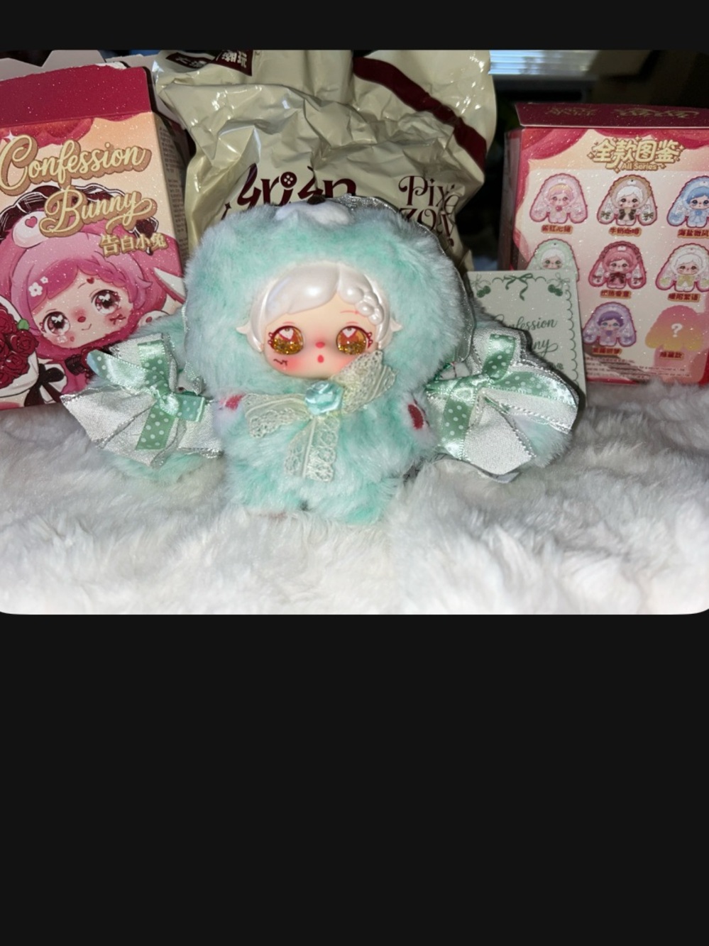 Pixie Zoey Confession Bunny Menthol Choco Plush + Glitter Eyes Confirmed